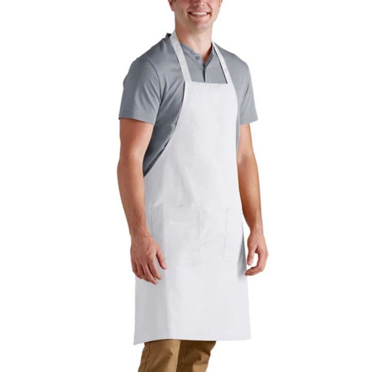 Short online white apron