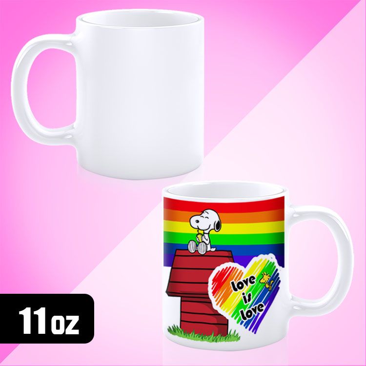 Cup White Ceramic Sublimation 11 Oz