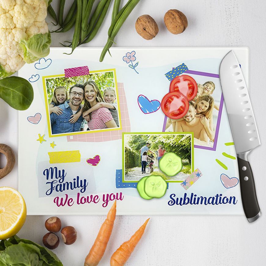 Sublimation Cutting Board 12 x 15, sublimatable cutting board