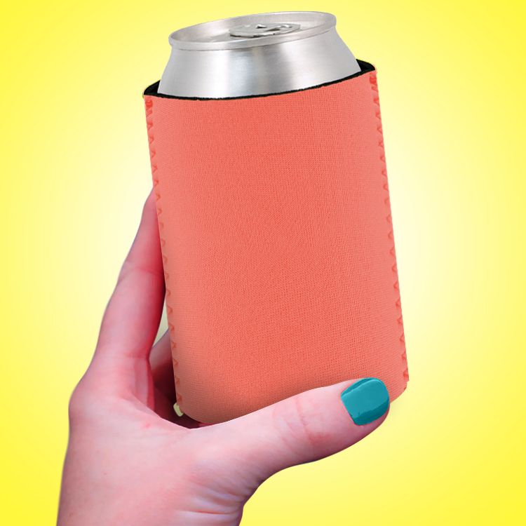Coral koozies top