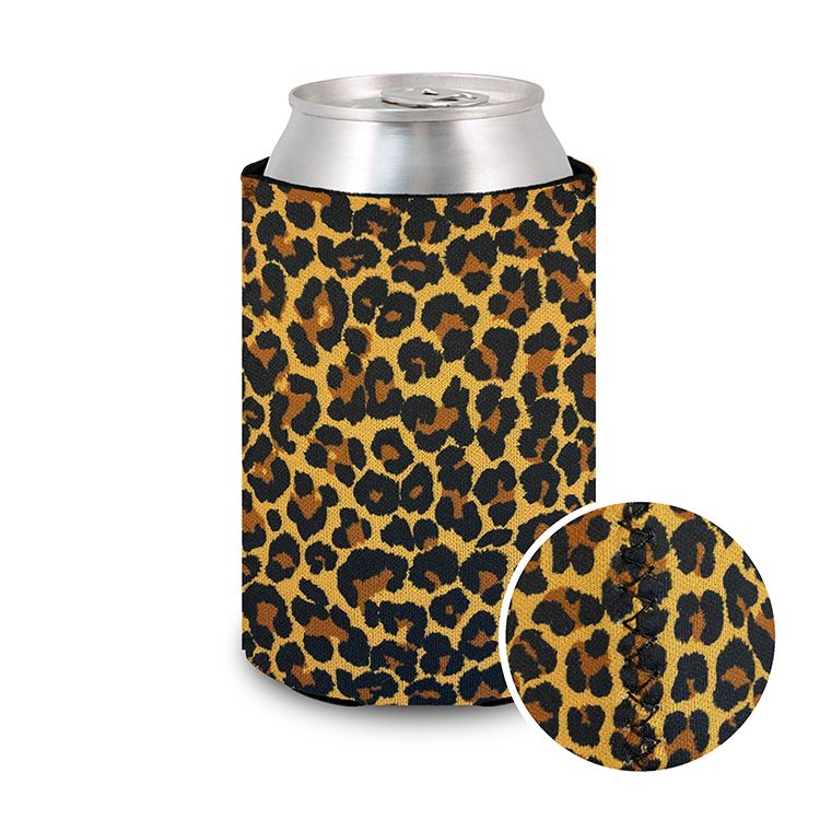 Koozie Neoprene Leopard Brown