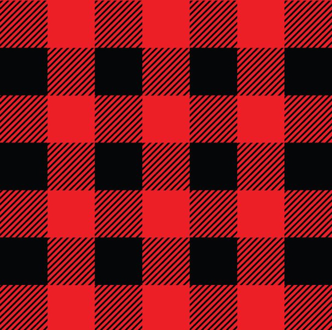 Plaid Red And Black Vinyl