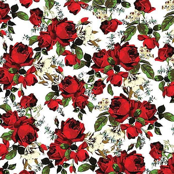 Printed Pattern - Roses Flower pattern - Heat Transfer Vinyl