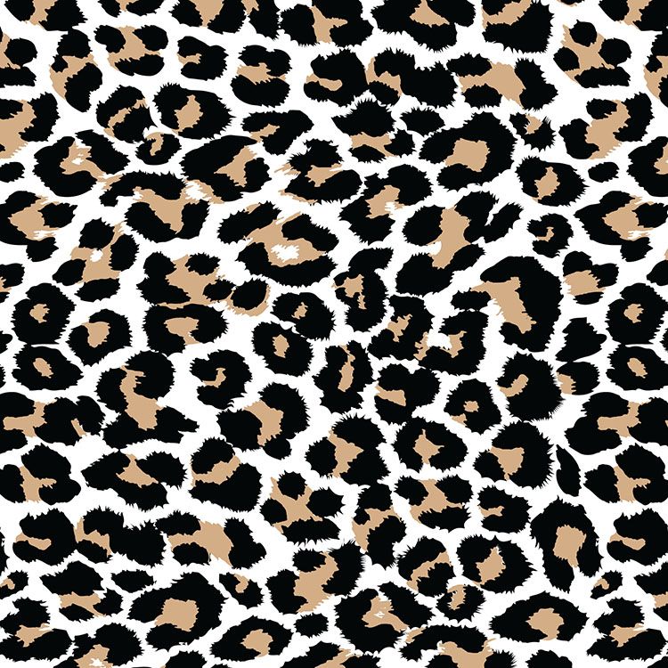 Leopard Brush White Heat Transfer Vinyl, Art, Design, Pattern