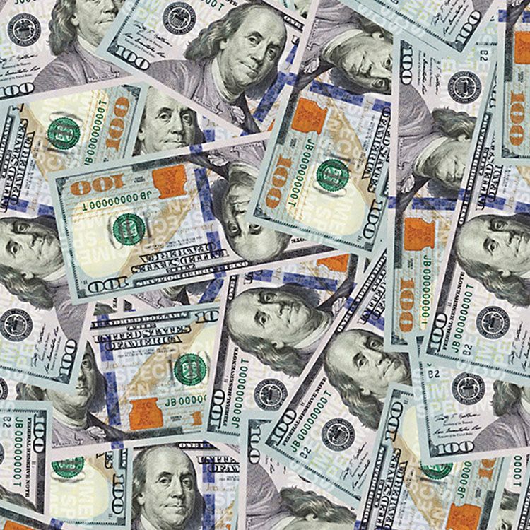 100 Bill Sign Vinyl