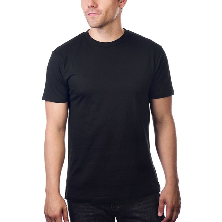 Black t shirt round neck discount