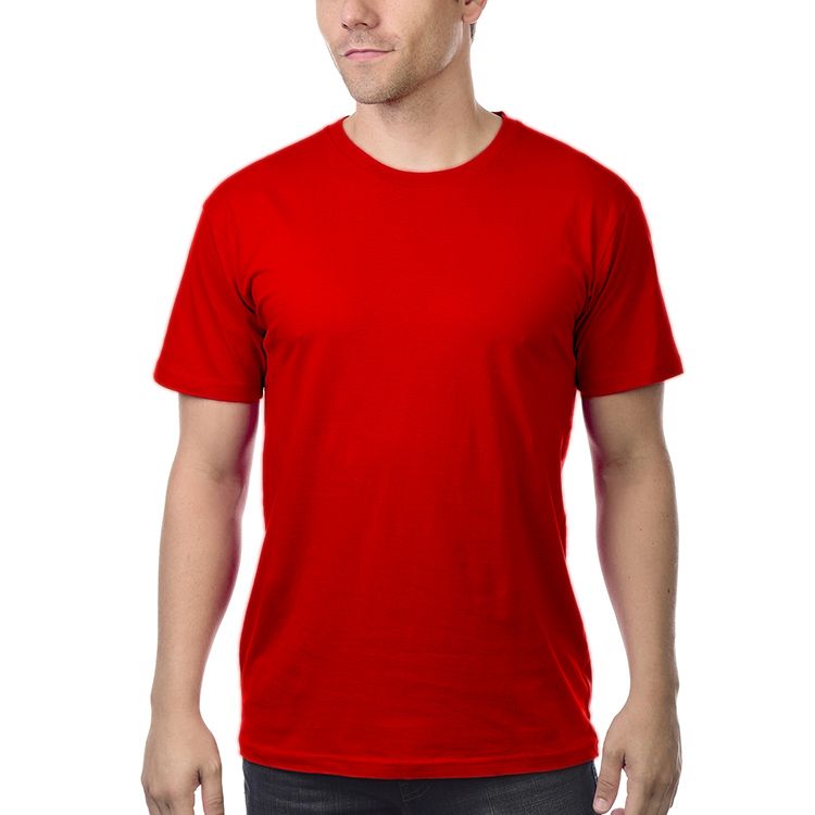 Red crew neck shirt hot sale