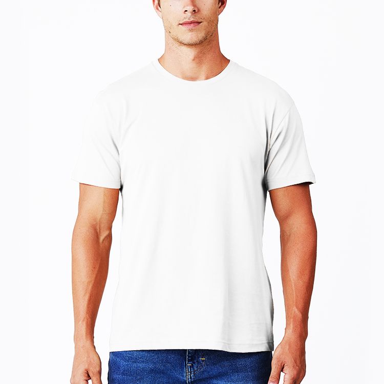 Men's Logo White Crew Neck T-Shirt