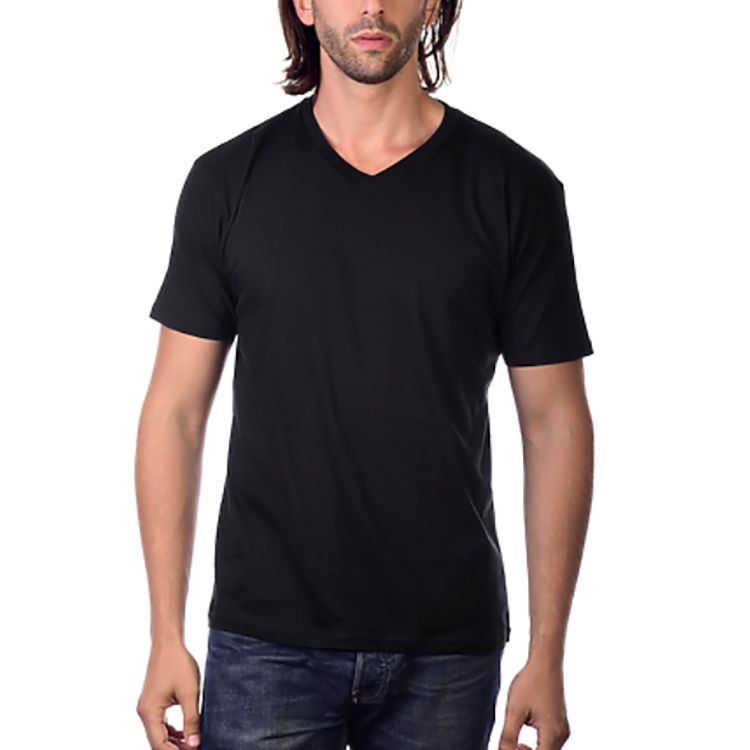 Buy black v outlet neck t shirts