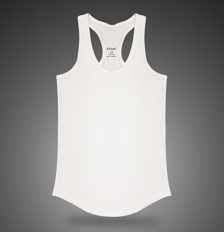 Fitted shop tank top