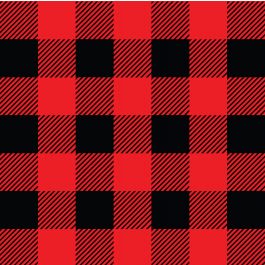 Christmas Plaid Red And Black Vinyl