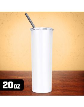 SubliCraft Sublimation 30 oz. Stainless Steel Sublimation Mega Tumbler -  White