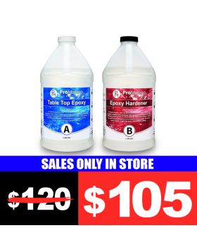 Epoxy Table Top And Hardener 2 Gallons (1 Gallon each)