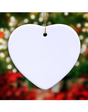 Heart Shape Ornament Sublimation