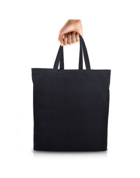 Tote Bag Black with Pocket (16 x 14 Inches)