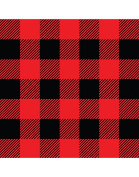 Christmas Plaid Red And Black Vinyl