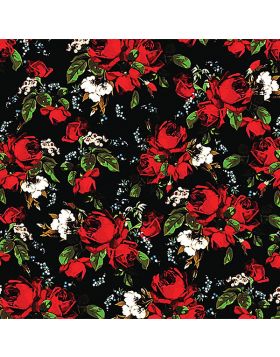 Roses Flowers Dark Vinyl