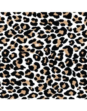 Leopard Brush White Vinyl