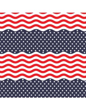 Flag Wave USA Sign Vinyl