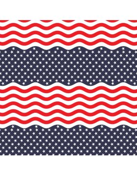 Flag Wave USA Sign Vinyl