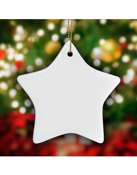 Star Shape Ornament Sublimation