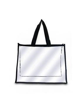 Plastic Tote Bag (15 x 12 x 4 Inchs)