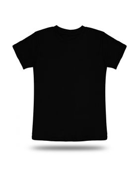 Round Neck T shirt Kids Black