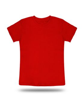 Round Neck T shirt Kids Red