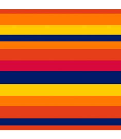 Lines Yellow Orange Red And Blue Astros Vinyl