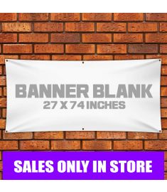 Blank Banner 27 x 74 inches