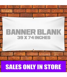Blank Banner 39 x 74 inches