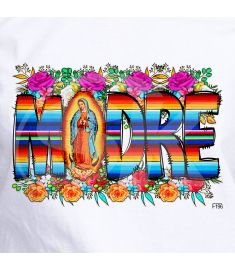 DTF-196 Madre Zerape Mexico Virgen Maria 10x7 Inches