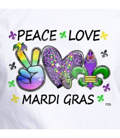 DTF-209 Mardi Gras Glass Wrap 10x7 Inches