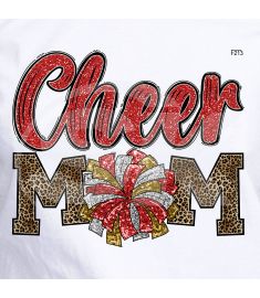 DTF-213 Cheer Mom Brown 10x9 Inches 