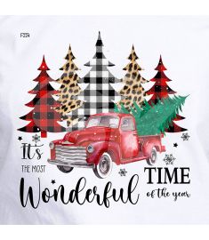 DTF-224 Wonderful Christmas Truck 10 x 10 Inches