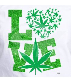 DTF-248 Cannabis Love 10 x 12 Inches