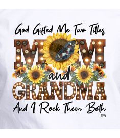 DTF-274 Mom And Grandma 10 x 10 Inches