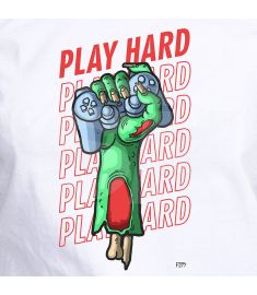 DTF-277 Sombie Play Hard Gamer 7 x 12 Inches