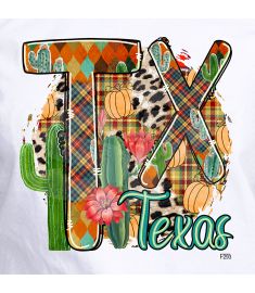 DTF-293 Texas Fall Cactus 10 x 10 Inches