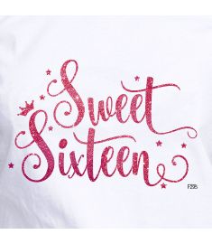 DTF-295 Sweet Sixteen Fuchsia 10 x 7 Inches