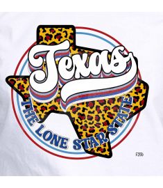 DTF-299 Retro Texas The Lone Star State 10 x 9 Inches