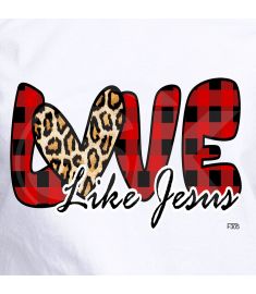 DTF-306 Love Like Jesus 10 x 7 Inches