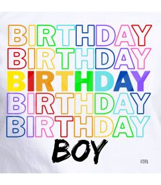 DTF-315 Birthday Birthday Boy 10 x 10 Inches