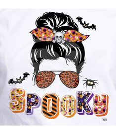 DTF-126 Spooky Woman Halloween 10 x 10.5 Inches