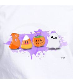 DTF-131 Booo!!! Halloween!!! 10 x 5 Inches