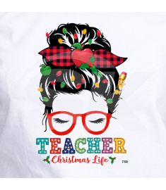 DTF-144 Teacher Christmas Life 8.5 x 12 Inches