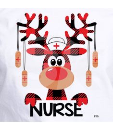 DTF-169 Nurse Reno Christmas 10 x 12 Inches