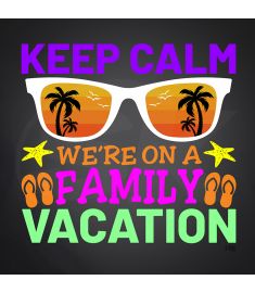 DTF 192 Vacation Family 10 x 10 Inches