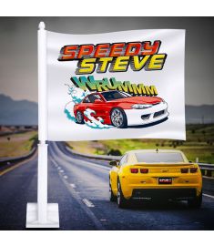 Car Flag And Pole Holder