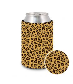 Can Cooler Neoprene-Leopard